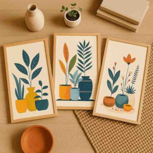 Minimal Botanical Wall Art – Set of 3 - Image 3