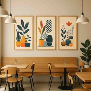 Minimal Botanical Wall Art – Set of 3 - Image 2