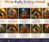 Divine Radha Krishna Artwork for Spiritual Decor