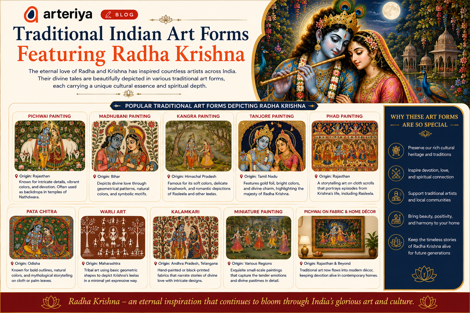 traditional-indian-art-forms-featuring-radha-krishna-arteriya